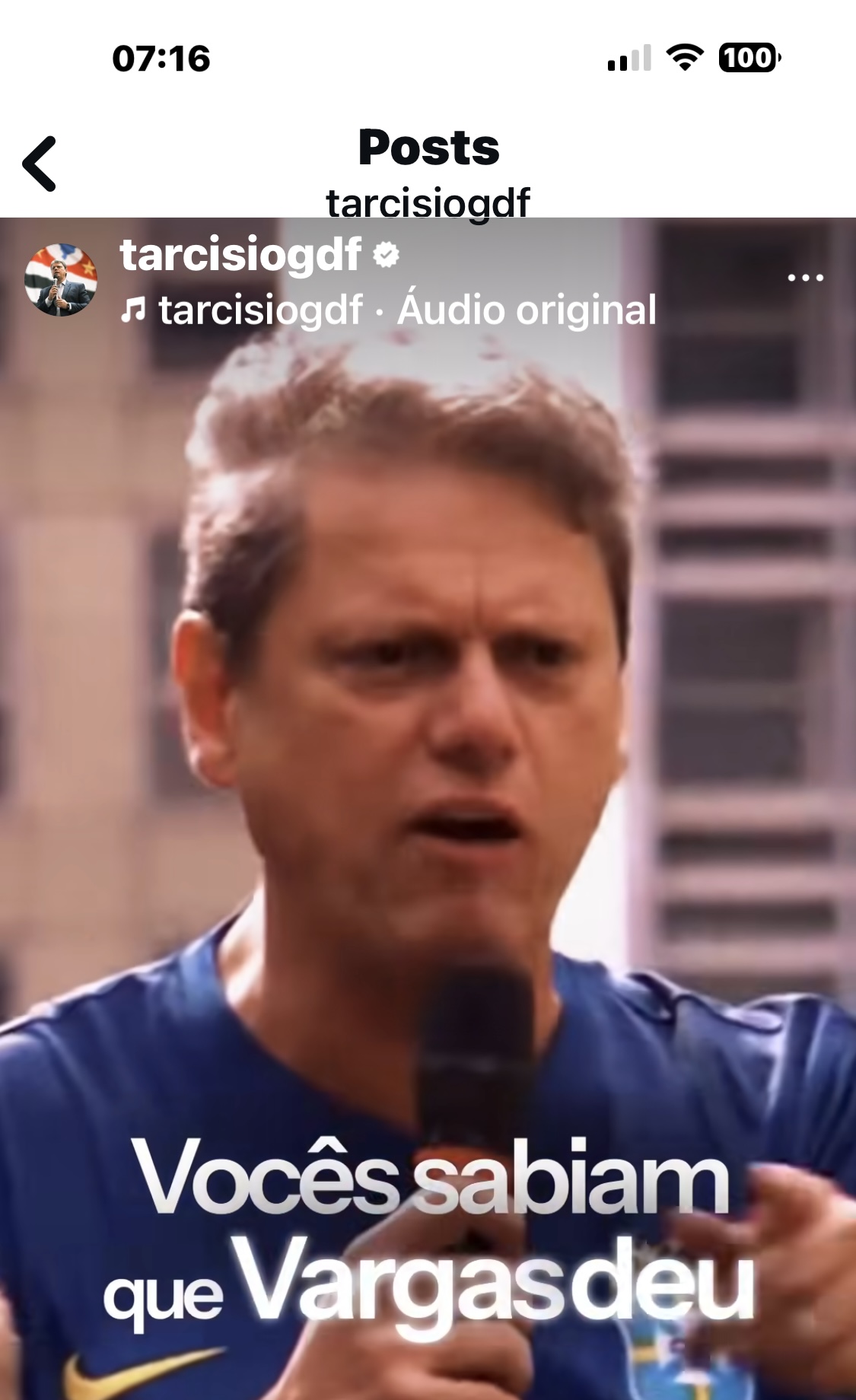 Tarcísio assume liderança do Movimento pelo Anistia