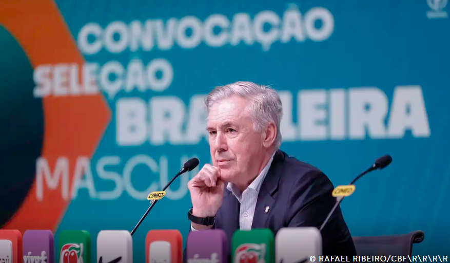 Carlo Ancelotti convoca seleção para dois últimos amistosos de 2025