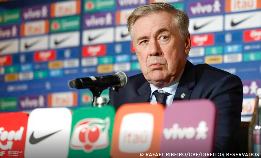Copa: Ancelotti diz que Brasil pode vencer todos os jogos da 1ª fase
