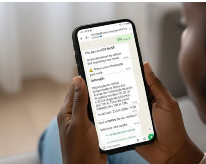 Novo número de WhatsApp da RioSP entra em operação nesta terça-feira (27)