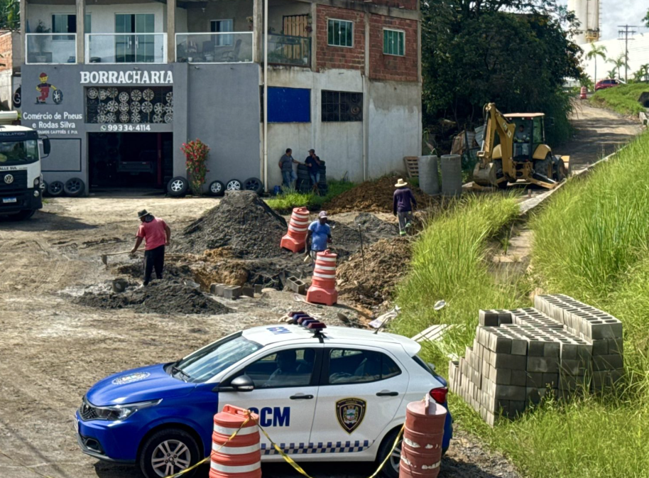 Ponte do Acesso Oeste é interditada para obras de drenagem no Jardim Manchete, em Itatiaia
