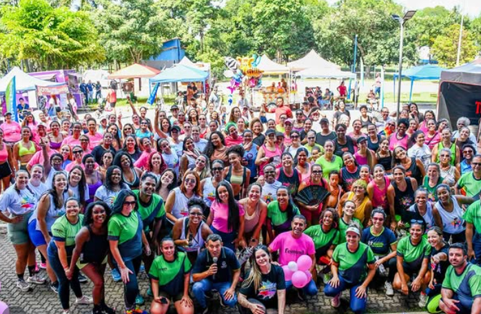Parque das Águas recebe aulão de ritmos e reúne público em manhã de lazer
