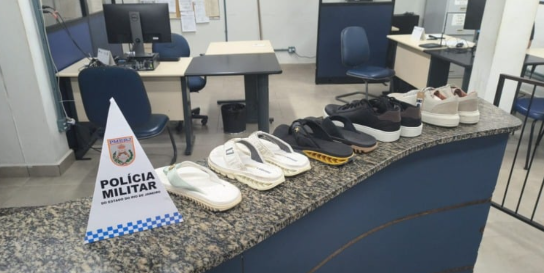 Homem é preso após arrombar loja e furtar calçados no centro comercial de Resende