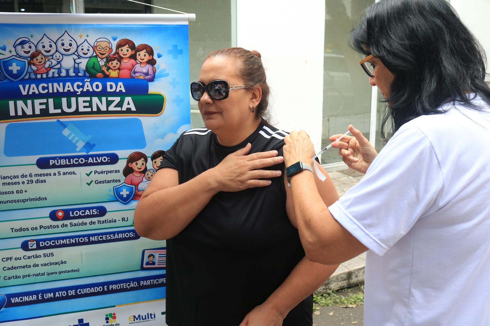 Vacinação contra gripe e febre amarela segue com ação itinerante em Itatiaia até dia 19