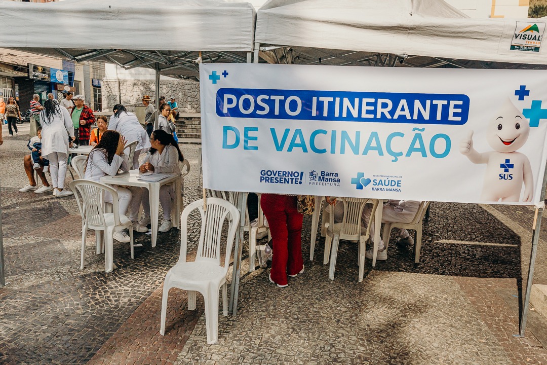 Barra Mansa promove fim de semana de vacinação contra a influenza na Praça da Matriz
