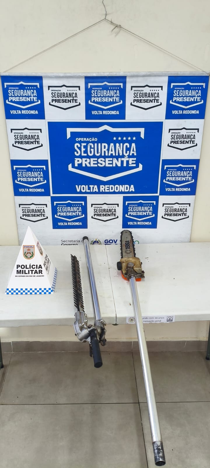 Segurança Presente prende homem em flagrante por furto e recupera equipamentos furtados em Volta Redonda